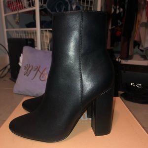 Black ankle booties